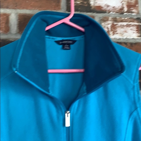 Lands end turquoise fleece vest! - Picture 4 of 4